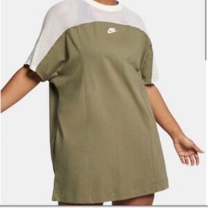 Nike Women's Olive Mesh T-Shirt Dress